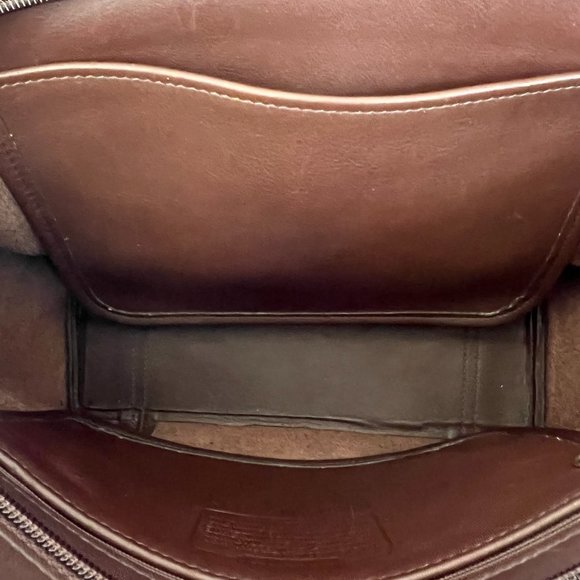 Vintage Coach Waverly Chocolate Brown Leather Tote 4133 - Picture 16 of 16